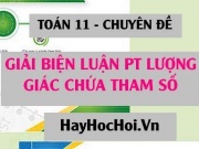 Cách giải phương trình lượng giác có chứa tham số m - Toán 11 chuyên đề
